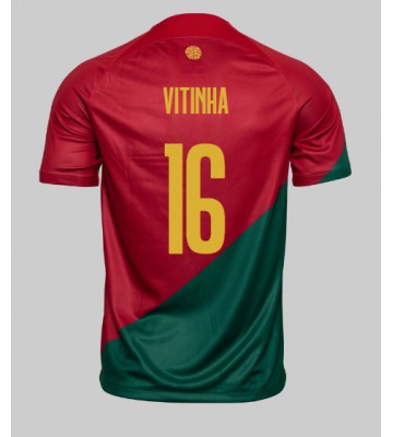 Portugal Vitinha #16 Replica Home Stadium Shirt World Cup 2022 Short Sleeve